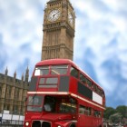 Big Ben and London bus