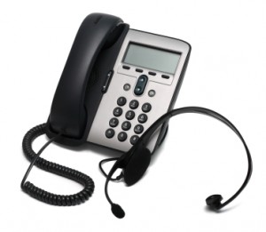 IP Phone and a headset representing BT domain names